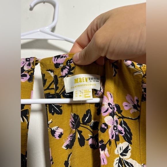 Maeve Floral Puff-Sleeve Midi Dress - Picture 6 of 7